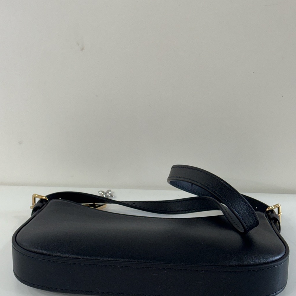 NEW Louis Vuitton Bloom Noir Leather Bag w Gold Hardware and Chain Detail -Black - Picture 9 of 12